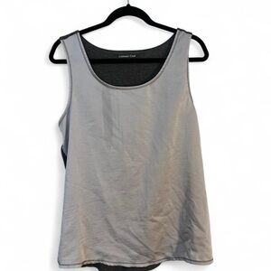 Coldwater Creek women’s size L grey half silk half cotton tank. Preowned perf